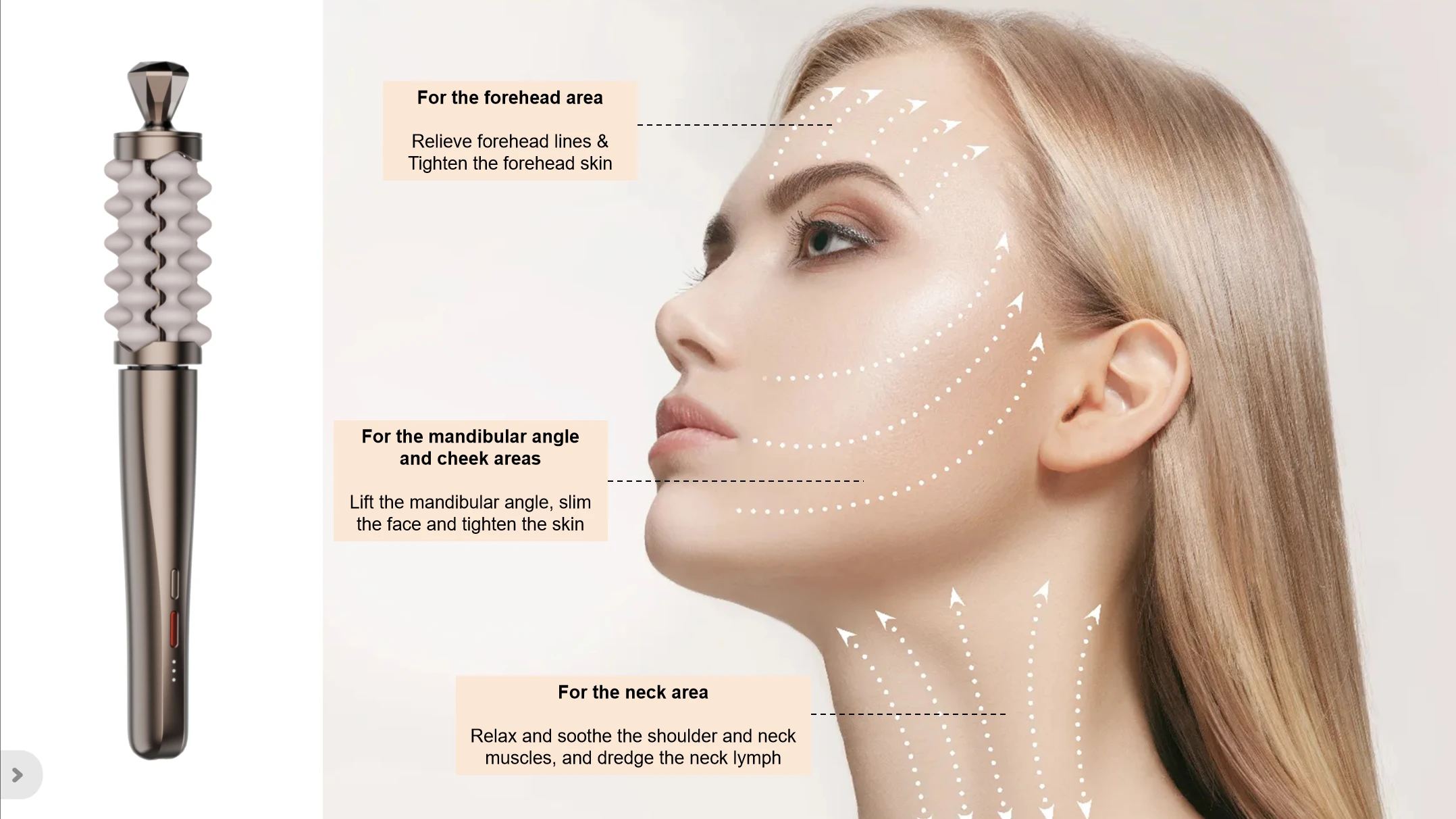 新しい高級フェイシャルマッサージワンド、顔と首のスカルプティ - Luxury Skincare Tools のレビューと価格